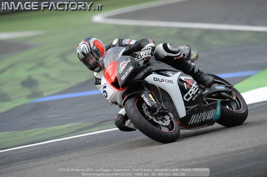 2010-05-08 Monza 0674 - La Roggia - Supersport - Free Practice - Alexander Lundh - Honda CBR600RR